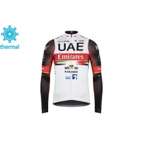 Maillot Cyclisme 2021 UAE Team Emirates Hiver Thermal Fleece N002